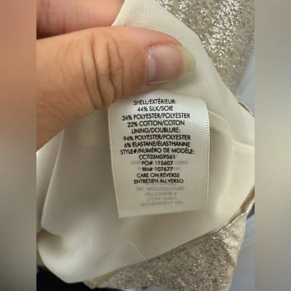 Women’s Alice + Olivia Gold Silk Blend Sleeveless Mini Dress S Party Holiday - Picture 5 of 9